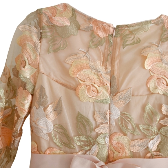 ADRIANNA Papell Peach Mother of the Bride Gown - Picture 10 of 16